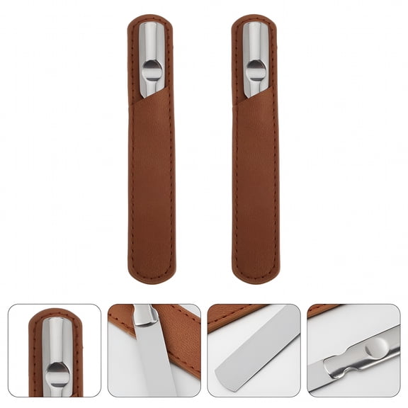 Verdlora 2 Sets Nail Shaper Stainless Steel File Metal Files Anti-rust