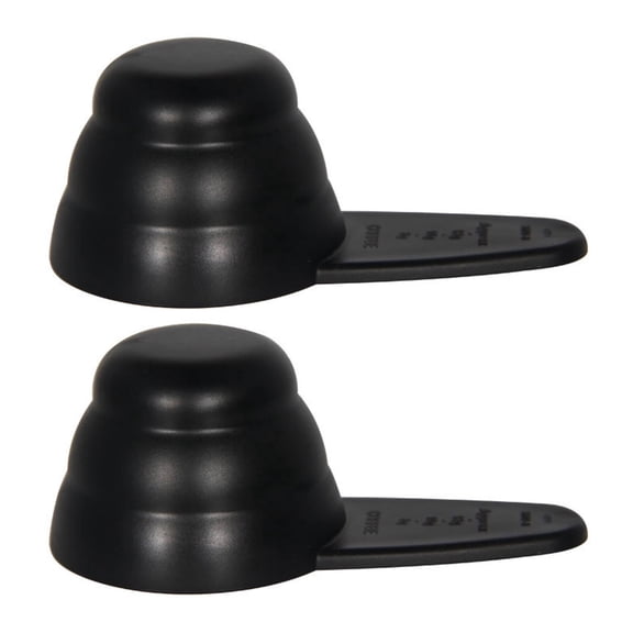 Verdlora 2Pcs Measuring Scoop Scale Plastic Coffee Scoop 12 Grams Baking Utensil Coffee Scoop for Ground Coffee,Black