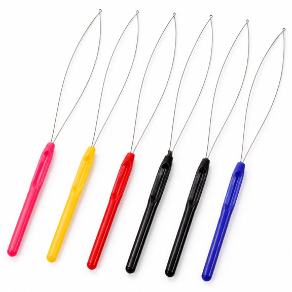 Verdlora 5Pcs Hair Braid Needles Hair Dreadlock Crochets Needles Wig Crochet Hooks for Dreadlocks