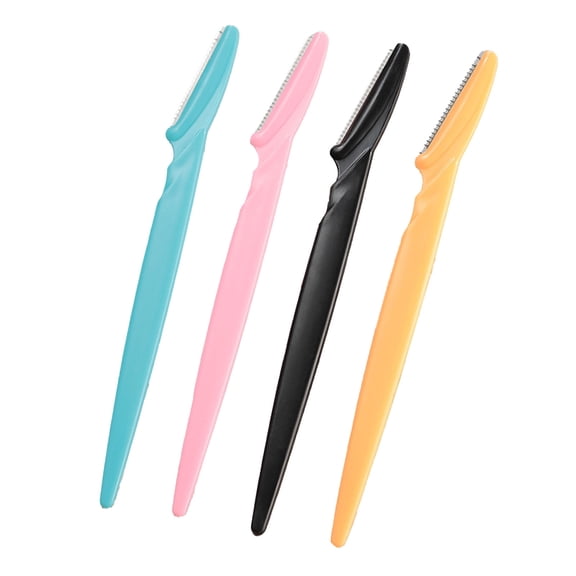Verdlora Eyebrow Razor Set, Sharp Razors for Women, Stainless Steel Face Razors for Shaving, Comfortable Grip, Protective Covers Included, 6-Pack