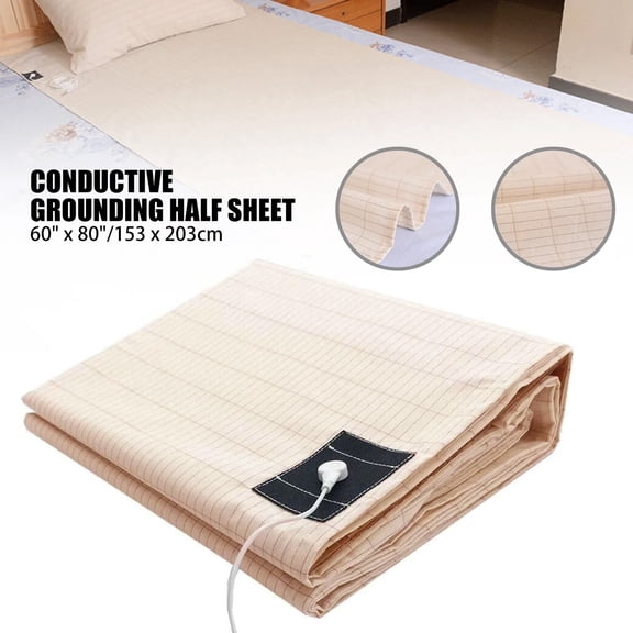 Verdlora Grounding Mat,Natural Sleep Aid Grounding Sheet with Silver Fibers,Stress Relief and Antibacterial Protection for All Bed Sizes