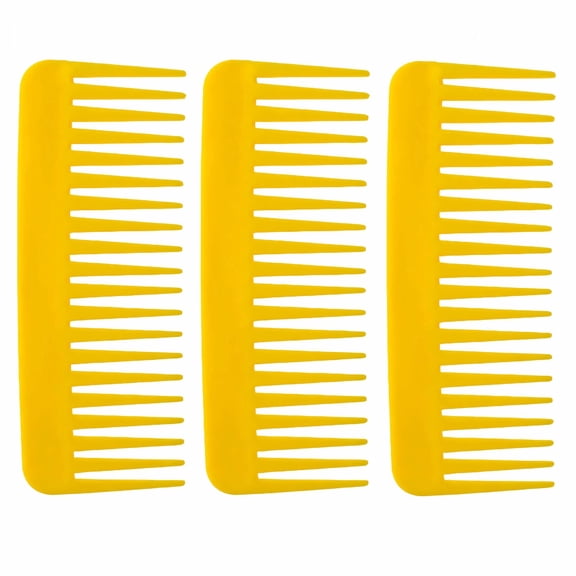Verdlora Hair Brush Soft Fashionable Compact Mini Brush Portable No-Handle Wide Tooth Comb for Easy Hair Combing,Yellow