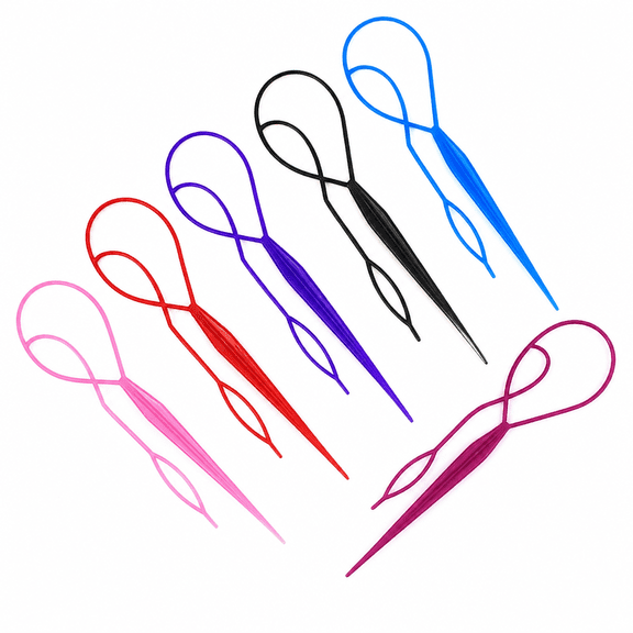 Verdlora Hair Tool 12Pcs Hair Braid Accessories Ponytail Styling Maker for Women Girls, Hair Braiding Tool French Braid Loop Tool Quick Hair Looping Tool