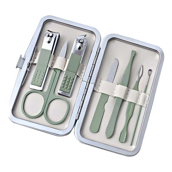 Verdlora Nail Clippers,Nail Clipper Set with High-Carbon Steel Blades,Nail File for Precision Grooming,7-in-1 Nail Cutter for All Needs