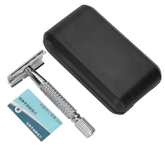 Verdlora Safety Razor Stainless Steel Portable Classic Double Edge Safety Shaving Razor for Men