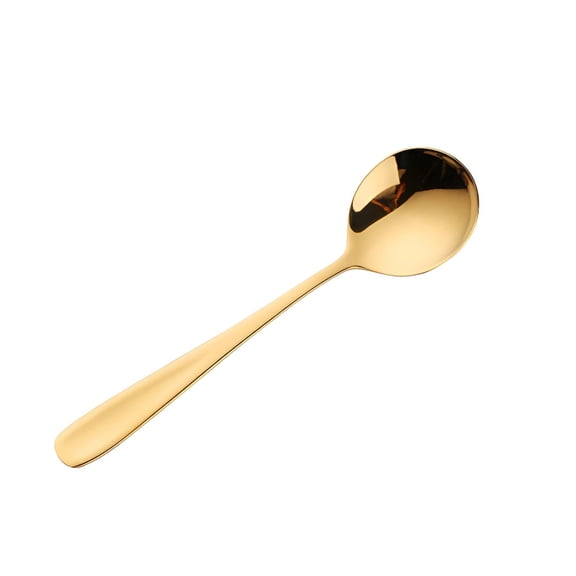 Verdlora Soup Spoons,Ergonomic Handle Design Mini Spoons,Comfortable and Simple to Grip Small Spoons,Style1