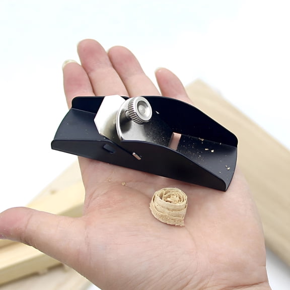Verdlora Trimming Plane Mini Sharp Blade Adjustable Flat Bottom Deburring Woodworking Tool Heavy Duty Small Wood Planer Block Plane for Carpenter