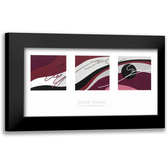 Verdonck, Elisabeth 14x9 Black Modern Framed Museum Art Print Titled - Fluid Movement II