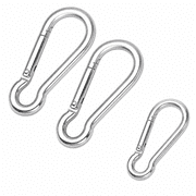 Verdoria Large Heavy Carabiner Clip, 7 inch 304 Stainless Steel Carabiner Clip for Camping, Swing Set, Hiking, Punching Bags, Weight Lifting , Gym Equipment, Load 1700lbs, Set of 2