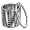 Verdoria Metal Key Rings Large Flat Split Bulk Heavy Duty Strong ...