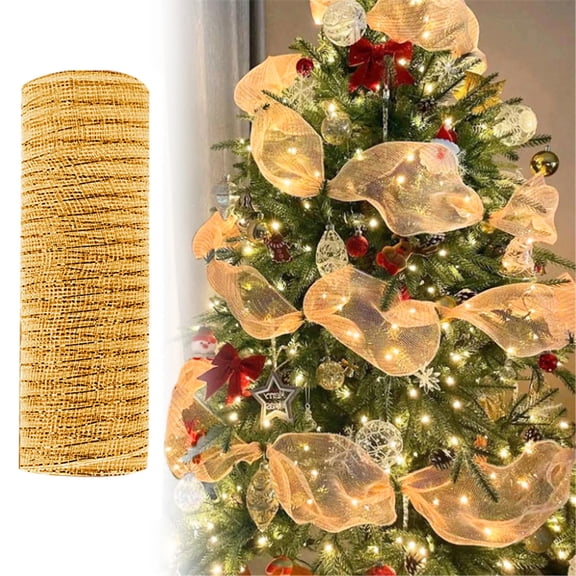 Verdsylv 10-Yard Sheer Party Decoration Netting - 26Cm Wide Tulle Ribbon for Wedding & Festival Decor - Versatile for Backdrops, Gift Wrapping & Crafts - Adds Soft, Ethereal Texture