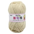 thumbnail image 1 of Verdsylv 4 Strand Acrylic Knitted Yarn - Medium Thick Acrylic Yarn, for Sweaters, Hook Slippers & Scarves, Durable & Soft, for Knitting & Crochet Projects, Medium Thick Craft Yarn, Beige, 1 of 2