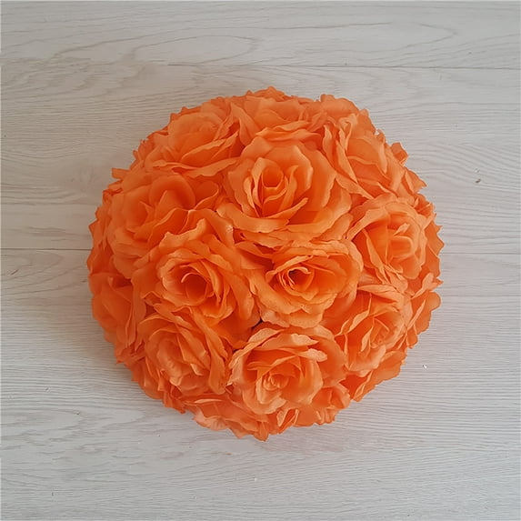 Verdsylv Artificial Rose Ball, Realistic Artificial Rose Ball - Plastic Floral Centerpiece for Wedding Bouquets, Table Decor & Home Arrangements, Floral Orb, N