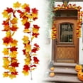 thumbnail image 1 of Verdsylv Fall Leaf Garland, Autumn Decoration Maple Rattan Hanging - Faux Fall Leaves Garland for Wall, Door, Mantel, Harvest Home Decor, Outdoor Faux Plants, W, 1 of 9