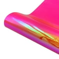thumbnail image 1 of Verdsylv Holographic Rainbow Vinyl Sticker - Self-Adhesive Iridescent Film for Crafts, Cups & Cars - 30X25Cm Easy-To-Cut Decal for Diy Projects - Creates Eye-Catching Color-Shift Effects, Hot Pink, 1 of 7