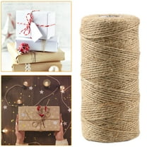 Verdsylv Jute Twine, 100 Meter Natural Hemp Twine String Roll 2Mm Thick Jute Cord for Diy Crafts, Packaging, Gift Wrapping, Gardening, Arts Projects, Home Studio Decor, Craft String, A