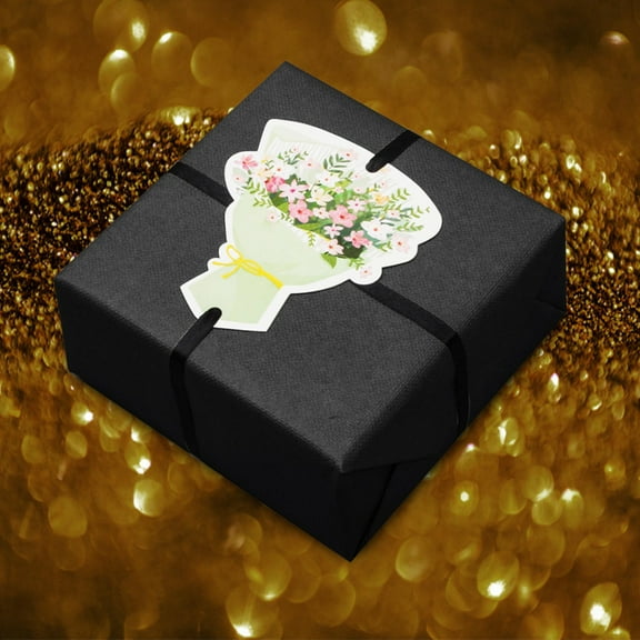 Verdsylv Linen Texture Gift Wrap Paper - 78X54Cm 120Gsm Premium Craft Paper for Birthday & Holiday Gifts - Natural Look for Rustic & Elegant Present Wrapping - Durable & Versatile, Black