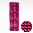 thumbnail image 1 of Verdsylv Mesh Ribbon Roll, 24-Row Plastic Mesh Ribbon Roll - Decorative Shiny Wrapping Material for Gift Packaging, Craft Projects, Gift Wrapping Material, Hot Pink, 1 of 3