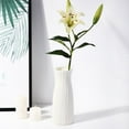 thumbnail image 1 of Verdsylv Milky White Plastic Decorative Vase - Imitation Ceramic Flower Pot for Home & Tabletop - Lightweight & Shatterproof, Modern Minimalist Design - Perfect for Artificial Or Dried Flowers, 1 of 6