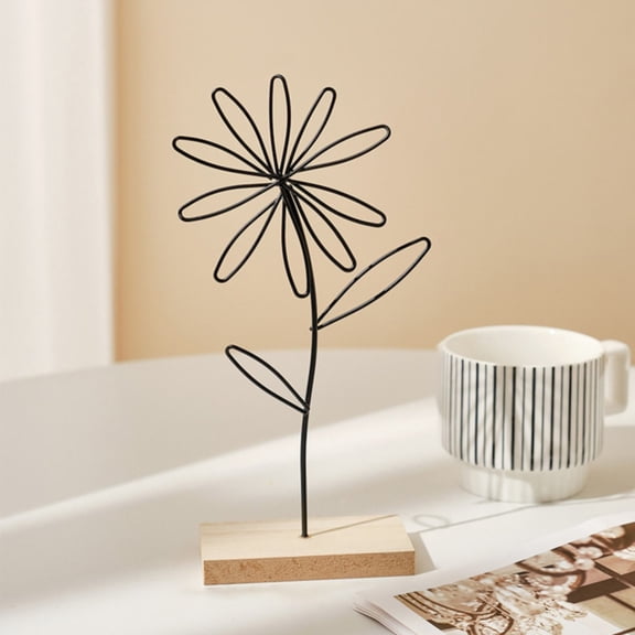 Verdsylv Modern Gold Iron Ginkgo Leaf Table Sculpture - Decorative Ornament for Living Room, Bedroom, Bookshelf & Entryway, Elegant Metal Design, Matte Gold Finish, Modern Table Ornament, Black1