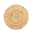 thumbnail image 1 of Verdsylv Natural Heat-Resistant Table Mat, Handwoven Water Hyacinth Placemat - Natural Heat-Resistant Table Mat for Bowls, Plates & Home Decor, Dining Room Decor, F, 1 of 3