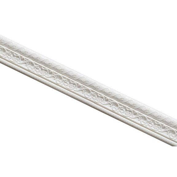 Verdsylv Peel And Stick Wall Trim 8cm x 2.3m Self Adhesive Molding Decor For Home Baseboard And Ceiling Border