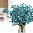 thumbnail image 1 of Verdsylv Single Gypsophila & Cherry Blossom Stem - Delicate Faux Flower Sprig for Vase Displays - Adds Soft Touch to Living Room & Wedding Centerpieces - Realistic & Fragile-Looking, Blue1, 1 of 9