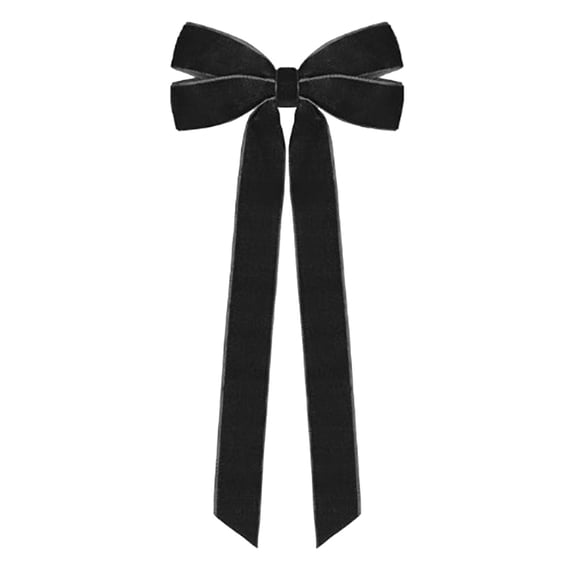 Verdsylv Velvet Christmas Bows with Long Tails,Large Tree Decorative Bows for Wreath,Garland & Holiday Home Decor,Elegant Velvet Ribbon Ornaments,10.24x5.12"