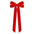 thumbnail image 1 of Verdsylv Velvet Christmas Bows with Long Tails,Large Tree Decorative Bows for Wreath,Garland & Holiday Home Decor,Elegant Velvet Ribbon Ornaments,10.24x5.12", 1 of 5