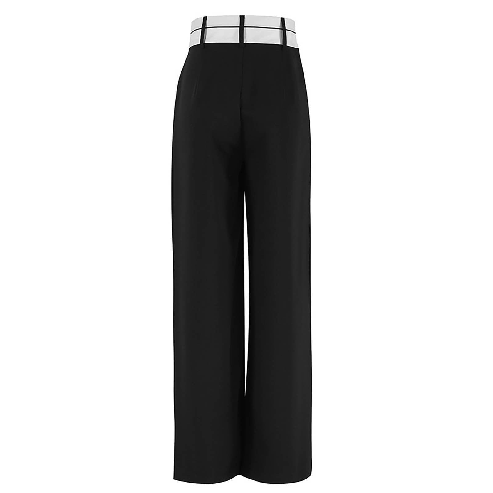 Verdusa Women's Color Block Asymmetrical High Waist Button