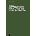 thumbnail image 1 of Verfassung und Verwaltung des Deutschen Reiches, (Hardcover), 1 of 1