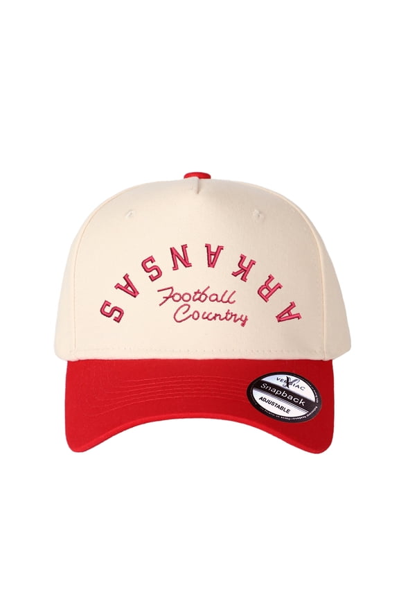 Arkansas Letter Embroidered Color Block Trucker Hat, Unisex Adjustable Cotton Breathable Fashion Cap for Travel Daily Outdoor Wear