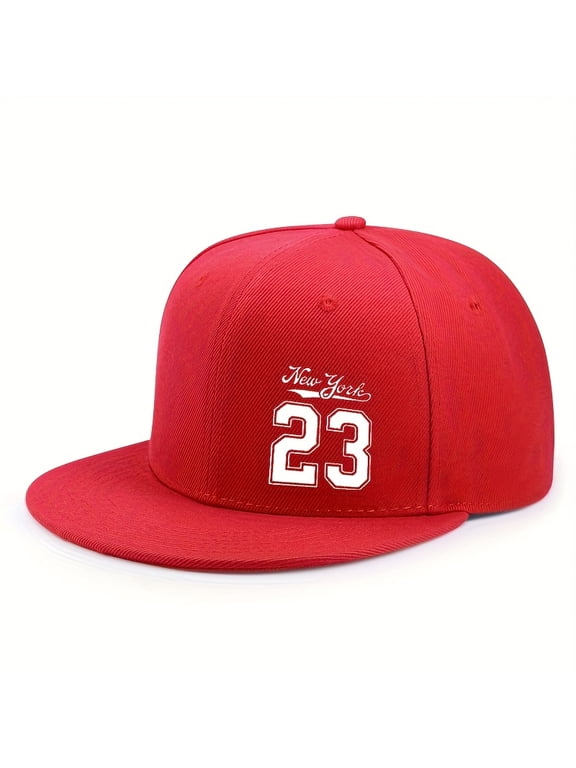 Hip Hop Baseball Cap Hard White Brim No.23 Print Casual Summer Street Style Hat Unisex