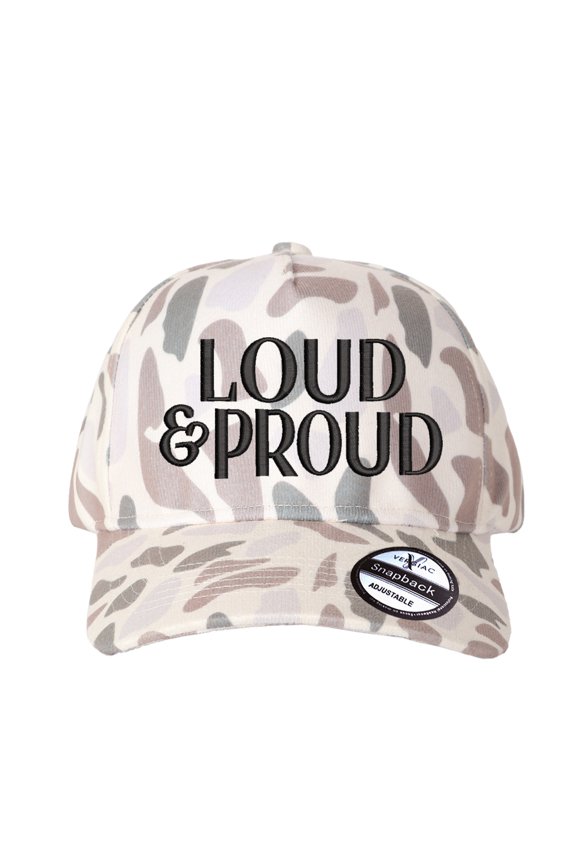 Loud Proud Letter Embroidered Color Block Trucker Hat, Unisex Adjustable Cotton Breathable Fashion Cap for Travel Daily Outdoor Wear