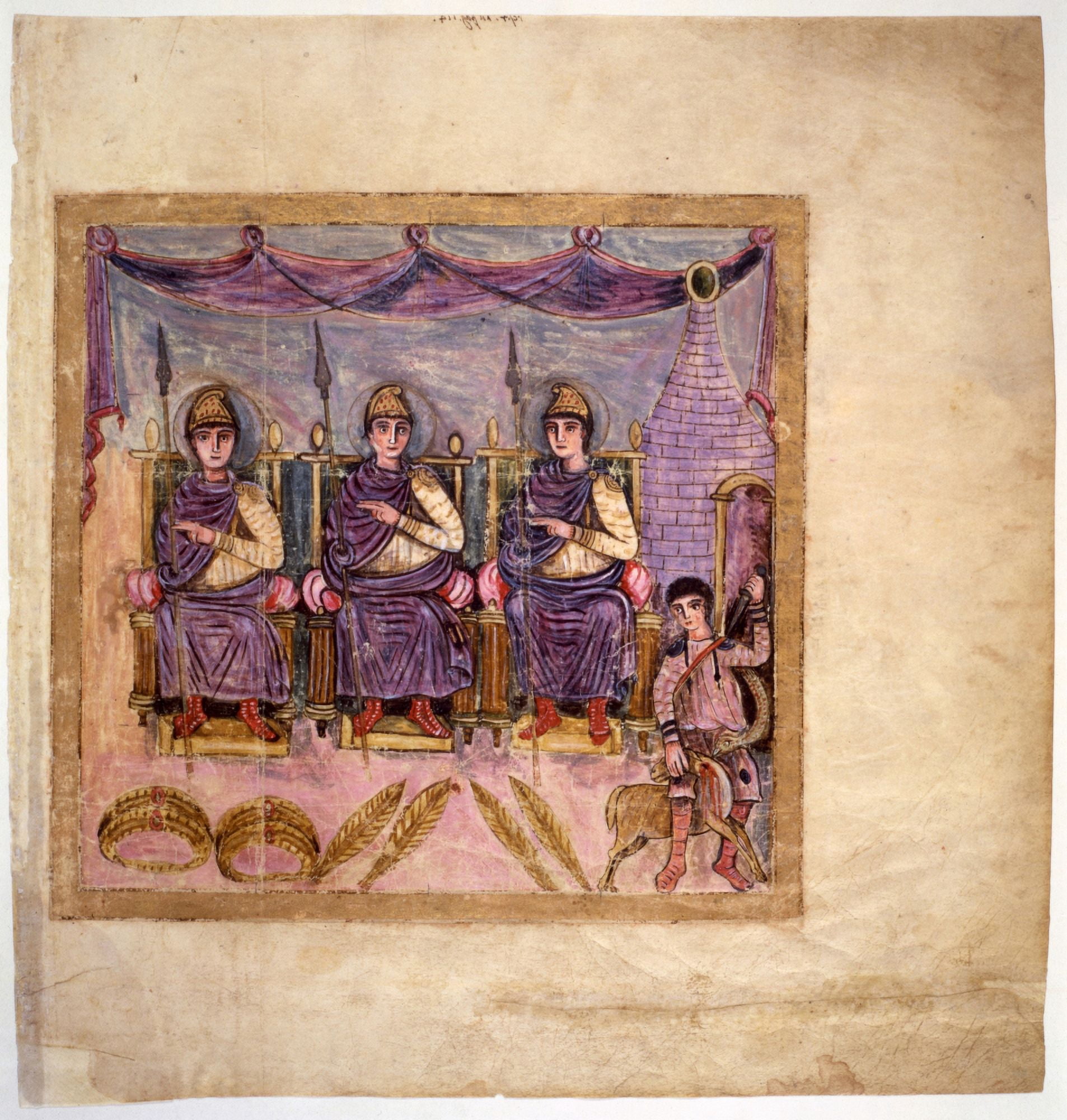 Vergilius Romanus - The Winners Of The Race In Memory Of Anchises Canvas Art - (24 x 36)