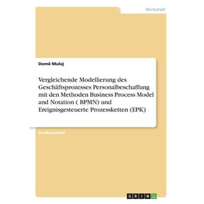 Vergleichende Modellierung des Geschftsprozesses Personalbeschaffung mit den Methoden Business Process Model and Notation ( BPMN) und Ereignisgesteuerte Prozessketten (EPK) (Paperback)