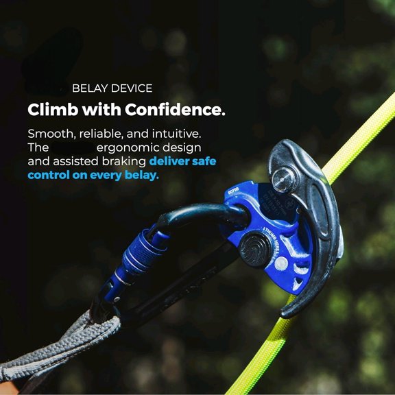Vergo Belay Device - Rock Climbing, Rappelling Protection, (8.9-10.7 mm Ropes)$$Sport & Recreation Other
