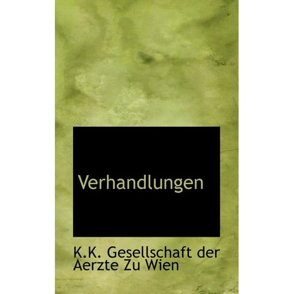 Verhandlungen (Paperback)