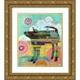 thumbnail image 1 of Verhoeven, Judy 12x14 Gold Ornate Wood Framed with Double Matting Museum Art Print Titled - Snowflake on His Nose, 1 of 4