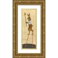 thumbnail image 1 of Verhoeven, Judy 8x14 Gold Ornate Wood Framed with Double Matting Museum Art Print Titled - Rabbit on Stilts, 1 of 4