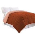 thumbnail image 1 of Veria Microfiber Queen Comforter with Stitched Block Pattern The Urban Port, Brown, 1 of 4