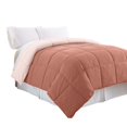 thumbnail image 1 of Veria Microfiber Twin Comforter with Stitched Block Pattern The Urban Port, Orange, 1 of 5