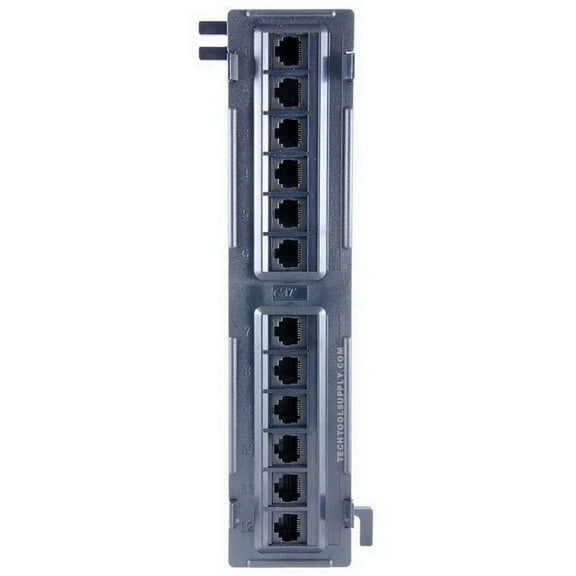 Vericom VER-MPP6U-03855 12 Port CAT6 Wall Mount Patch Panel