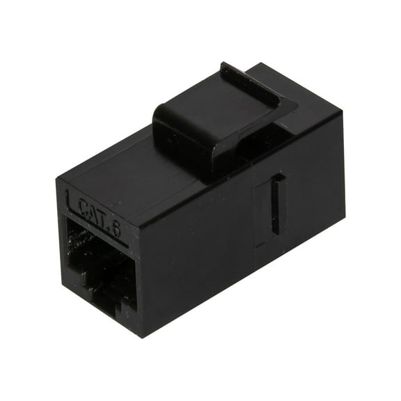 Vericom VGC Series CAT-6 UTP RJ45 Keystone Coupler, Unshielded 3 inches Length - Black