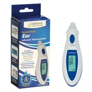 Veridian 1-Second Ear Thermometer | Tympanic Infrared Measurements | Fever Alert, Backlit Display