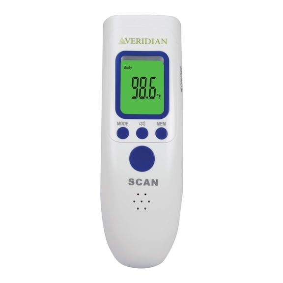 Veridian Non-Contact Thermometer LCD Display 09-183 1 Each