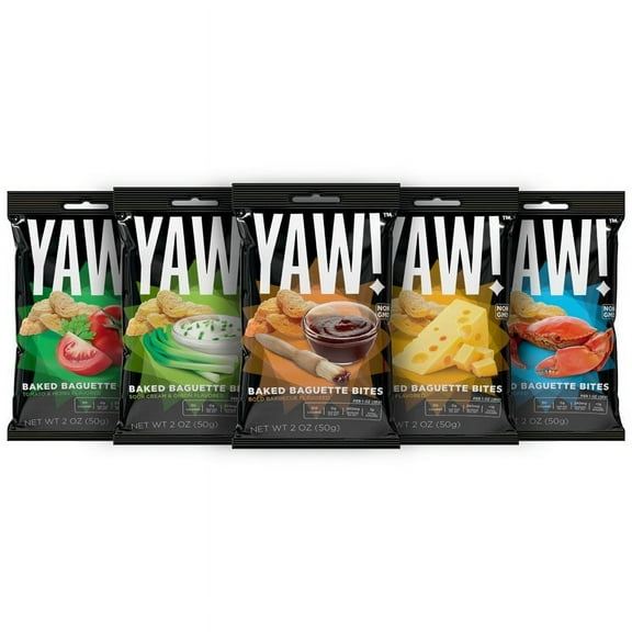YAW! Veriety Pack 5 Pack Baked Baguette Bites 2oz