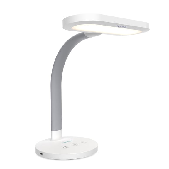 Verilux HappyLight Duo 2-in-1 Light Therapy & Desk Lamp White (VT37WW1)