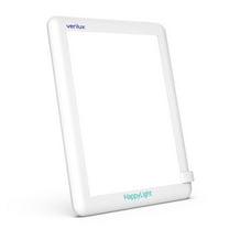 Verilux HappyLight Lucent - One-Touch Light Therapy Daylight Lamp with 10,000 Lux, UV-Free, LED Bright White Light & Detachable Stand for Boosting Mood & Improving Sleep