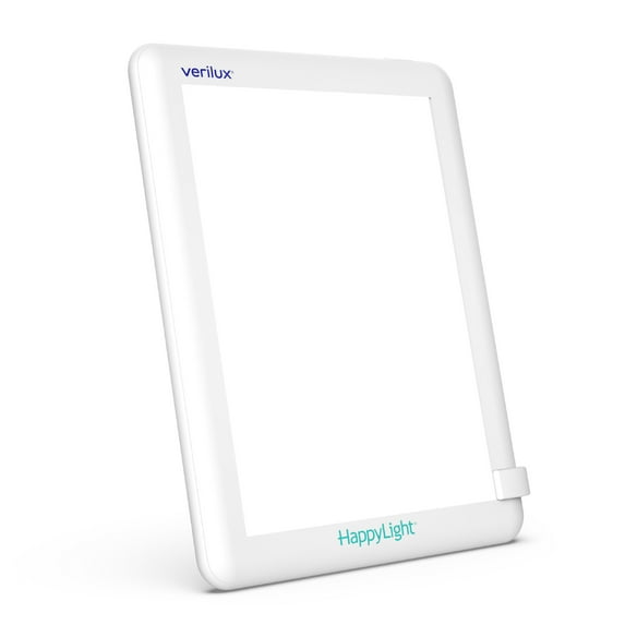 Verilux HappyLight Lucent - One-Touch Light Therapy Daylight Lamp with 10,000 Lux, UV-Free, LED Bright White Light & Detachable Stand for Boosting Mood & Improving Sleep